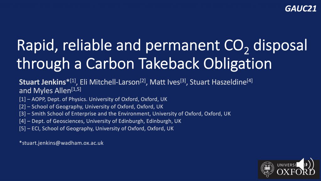 Sustainable funding of permanent CO2 disposal with a Carbon Takeback Obligation