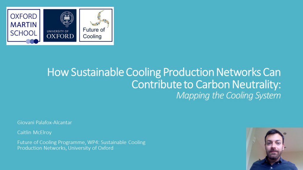 How Sustainable Cooling Production Networks Can Contribute to Carbon Neutrality: Mapping the Cooling System